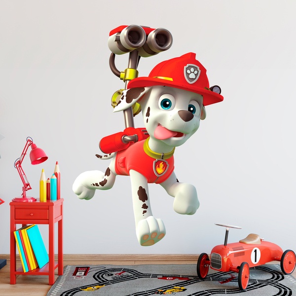 Stickers for Kids: Paw Patrol Marshall in Action