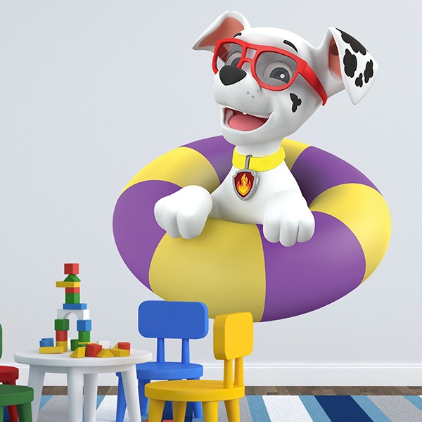 Stickers for Kids: Paw Patrol - Marshall with float