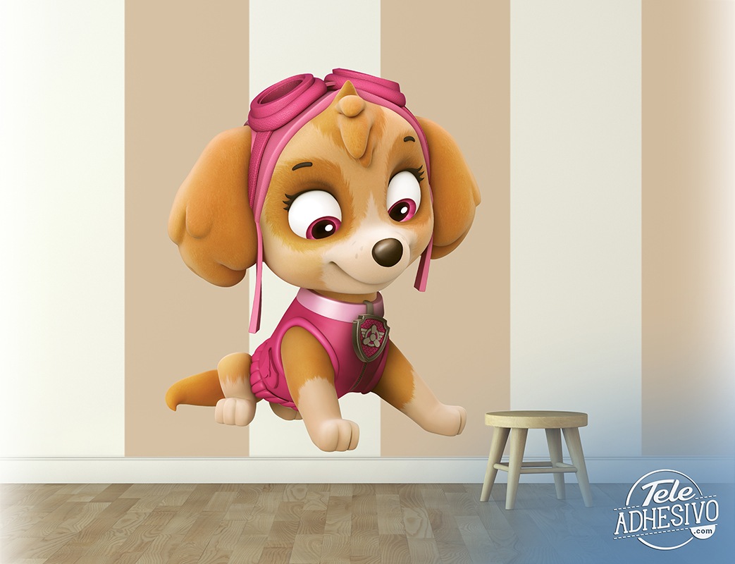 Dog Wall Printed Vinyl Sticker Decal Childrens Bedroom Girls Paw Patrol