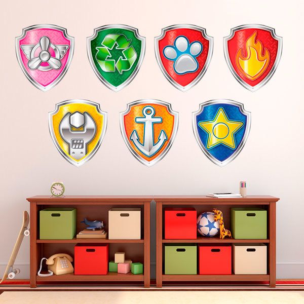 Stickers for Kids: PAW Patrol Shields