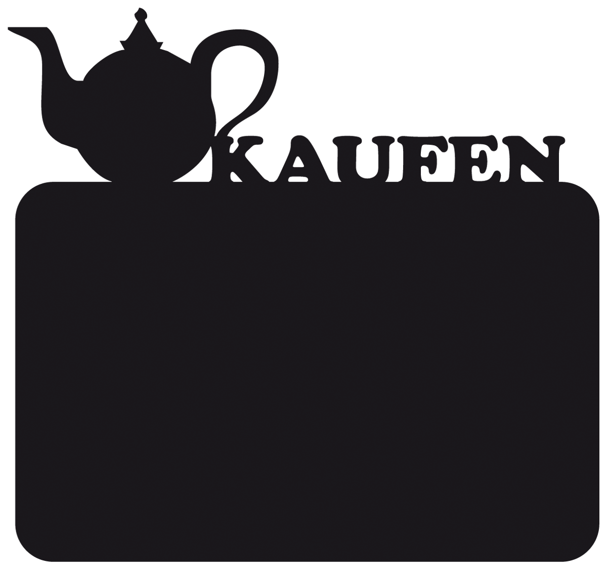 Wall Stickers: Chalkboard Teapot - Buy German