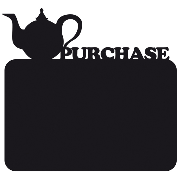 Wall Stickers: Chalkboard Teapot - Buy English