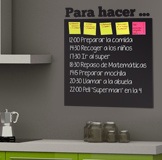 Wall Stickers: Blackboard organizer 