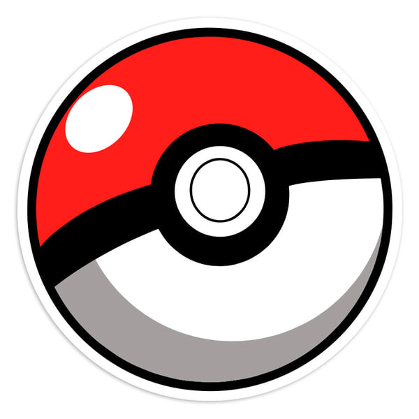 Car & Motorbike Stickers: Classic Pokeball Pokémon