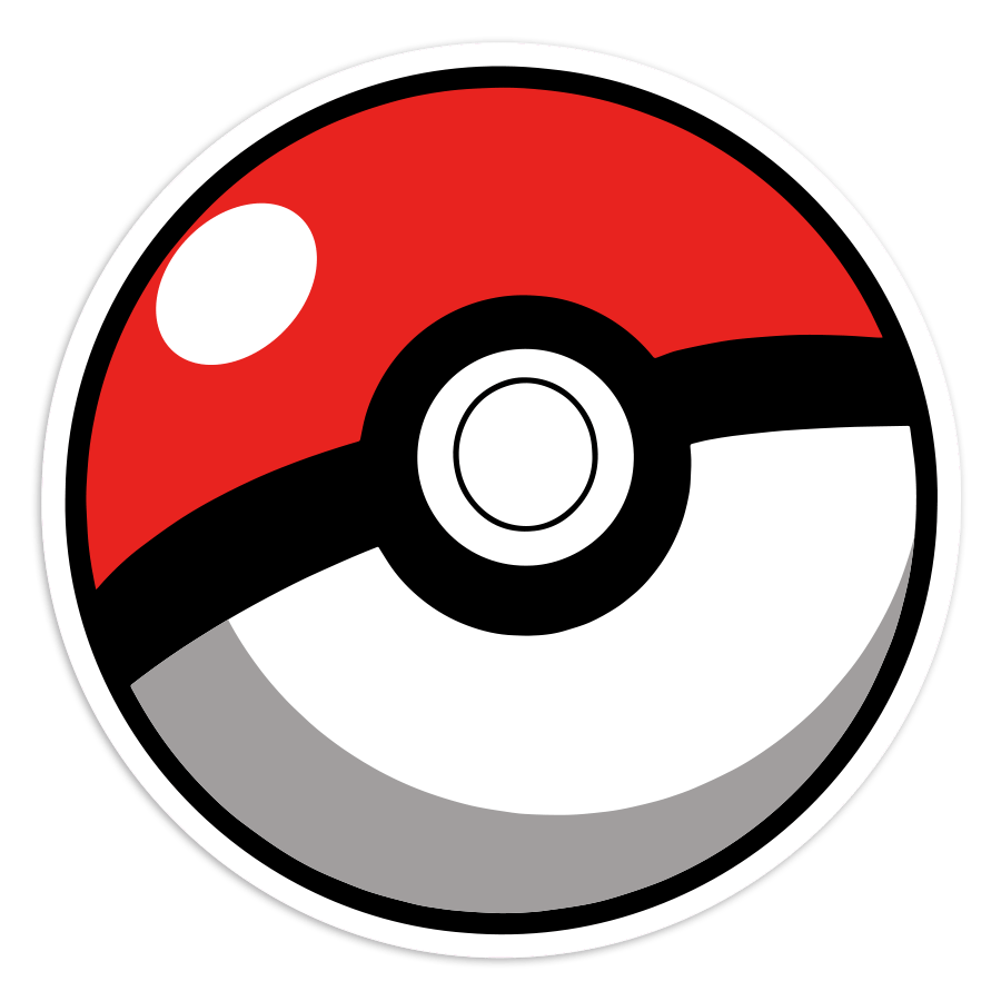 Car & Motorbike Stickers: Classic Pokeball Pokémon