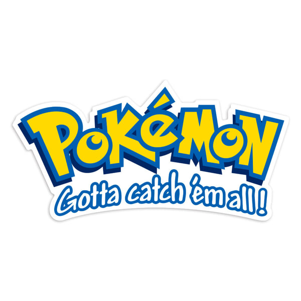 Car & Motorbike Stickers: Pokémon logo with slogan