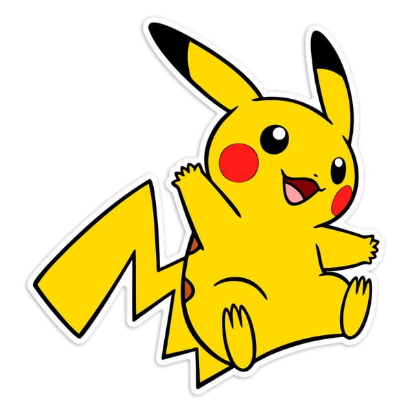 Car & Motorbike Stickers: Pikachu full body Pokémon