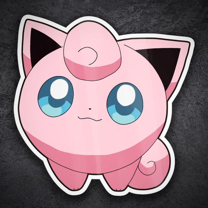 Car & Motorbike Stickers: Jigglypuff Pokémon
