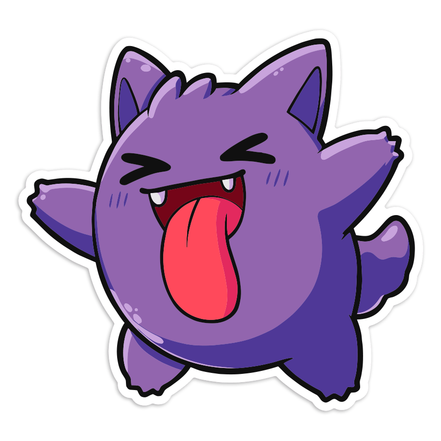 Car & Motorbike Stickers: Chibi Gengar Sticker