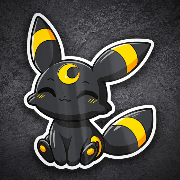 Car & Motorbike Stickers: Umbreon Chibi Pokémon