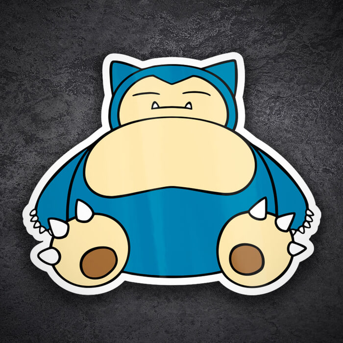 Car & Motorbike Stickers: Snorlax Pokémon