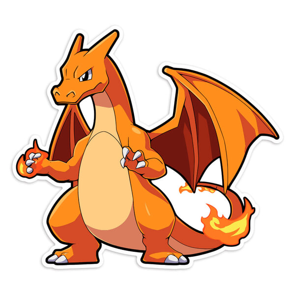 Car & Motorbike Stickers: Fire Pokémon Charizard