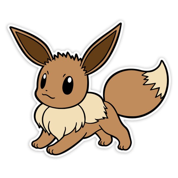Car & Motorbike Stickers: Classic Action Eevee