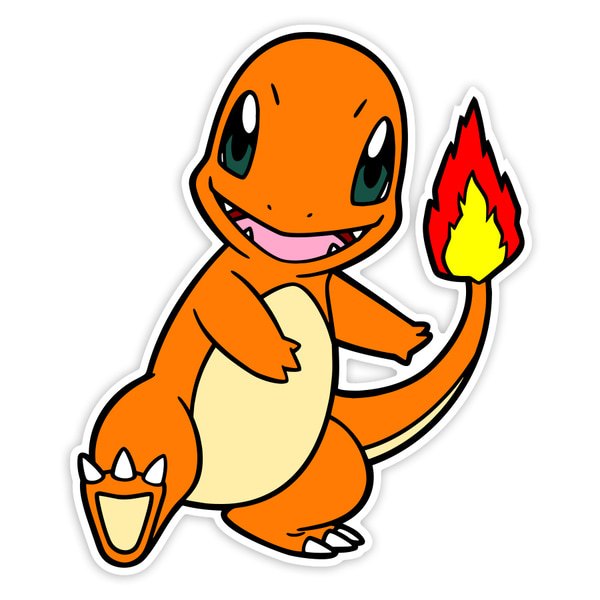 Car & Motorbike Stickers: Classic Smiling Charmander