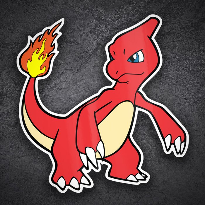 Car & Motorbike Stickers: Classic Fierce Charmeleon