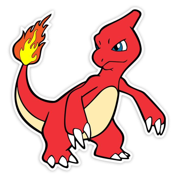 Car & Motorbike Stickers: Classic Fierce Charmeleon