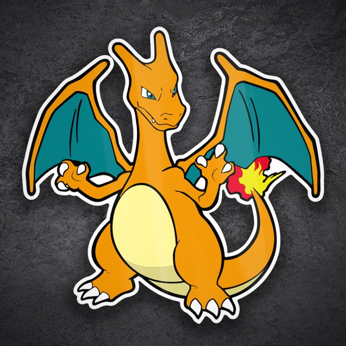 Car & Motorbike Stickers: Classic Mighty Charizard