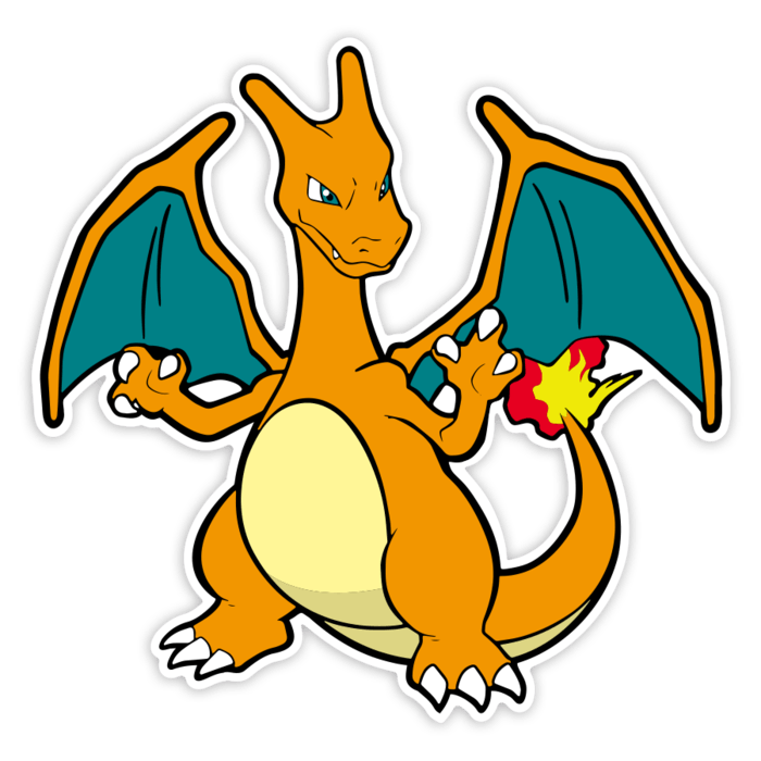 Car & Motorbike Stickers: Classic Mighty Charizard