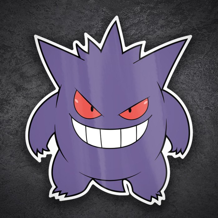Car & Motorbike Stickers: Mischievous Gengar Sticker