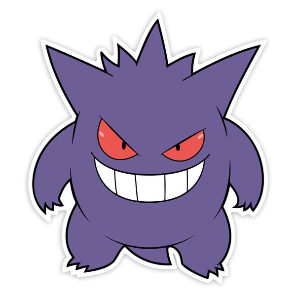 Car & Motorbike Stickers: Classic Mischievous Gengar
