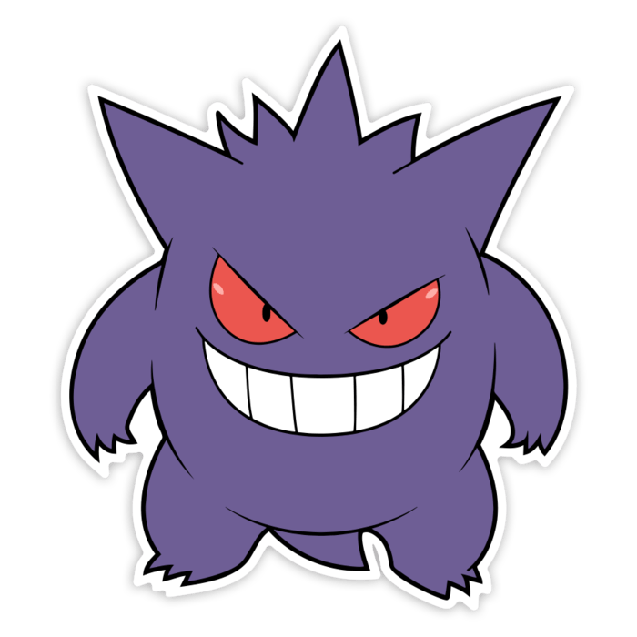 Car & Motorbike Stickers: Classic Mischievous Gengar
