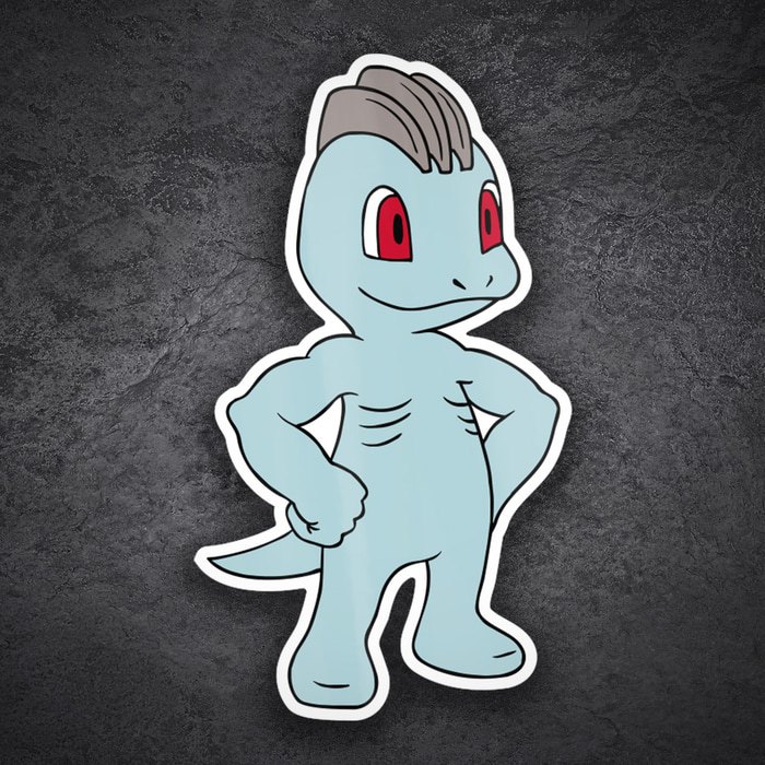 Car & Motorbike Stickers: Classic Strong Machop
