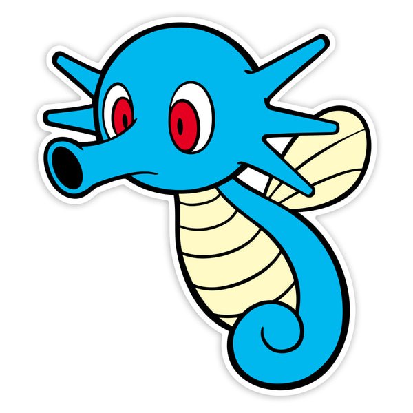 Car & Motorbike Stickers: Classic Aquatic Horsea