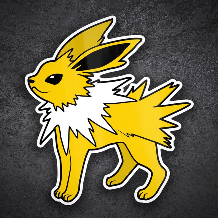 Car & Motorbike Stickers: Classic Electric Jolteon