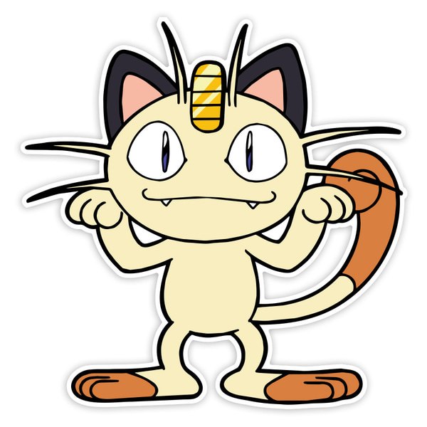 Car & Motorbike Stickers: Classic Mischievous Meowth