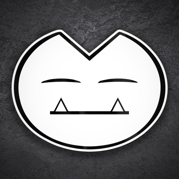 Car & Motorbike Stickers: Snorlax Minimal Face Decal