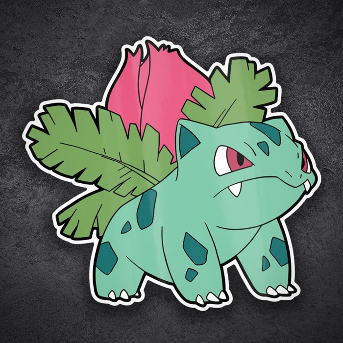 Car & Motorbike Stickers: Classic Evolving Ivysaur