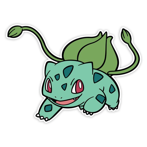 Car & Motorbike Stickers: Classic Attacking Bulbasaur