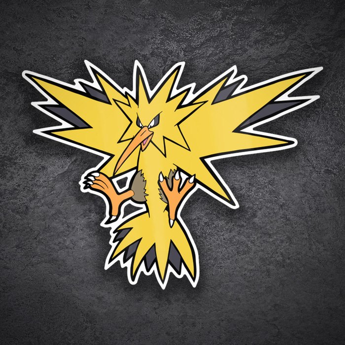 Car & Motorbike Stickers: Classic Legendary Zapdos