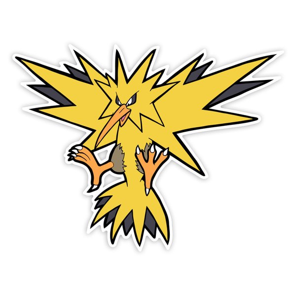 Car & Motorbike Stickers: Classic Legendary Zapdos