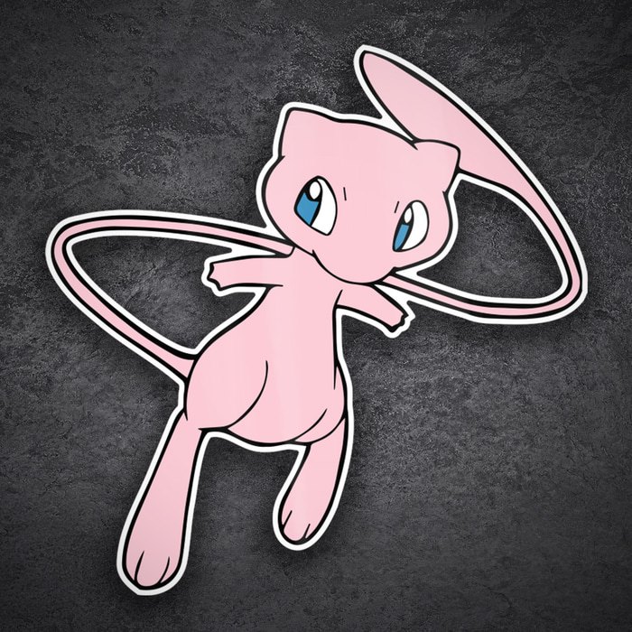 Car & Motorbike Stickers: Classic Floating Mew
