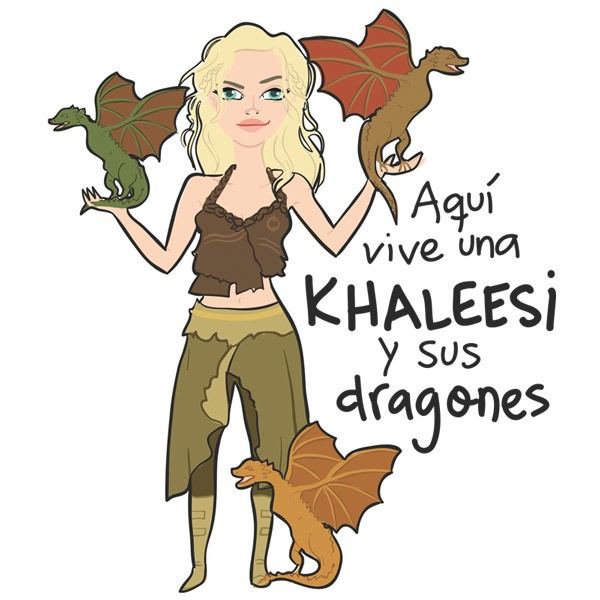Stickers for Kids: Khaleesi and dragons