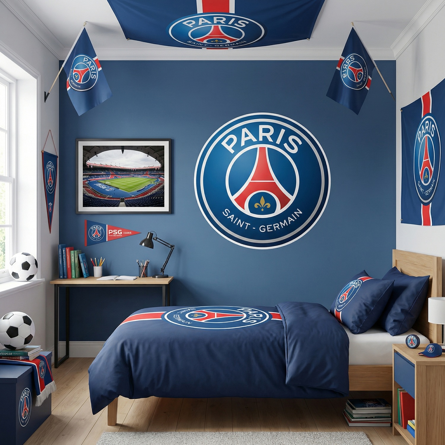 Wall Stickers: Paris Saint Germain Shield