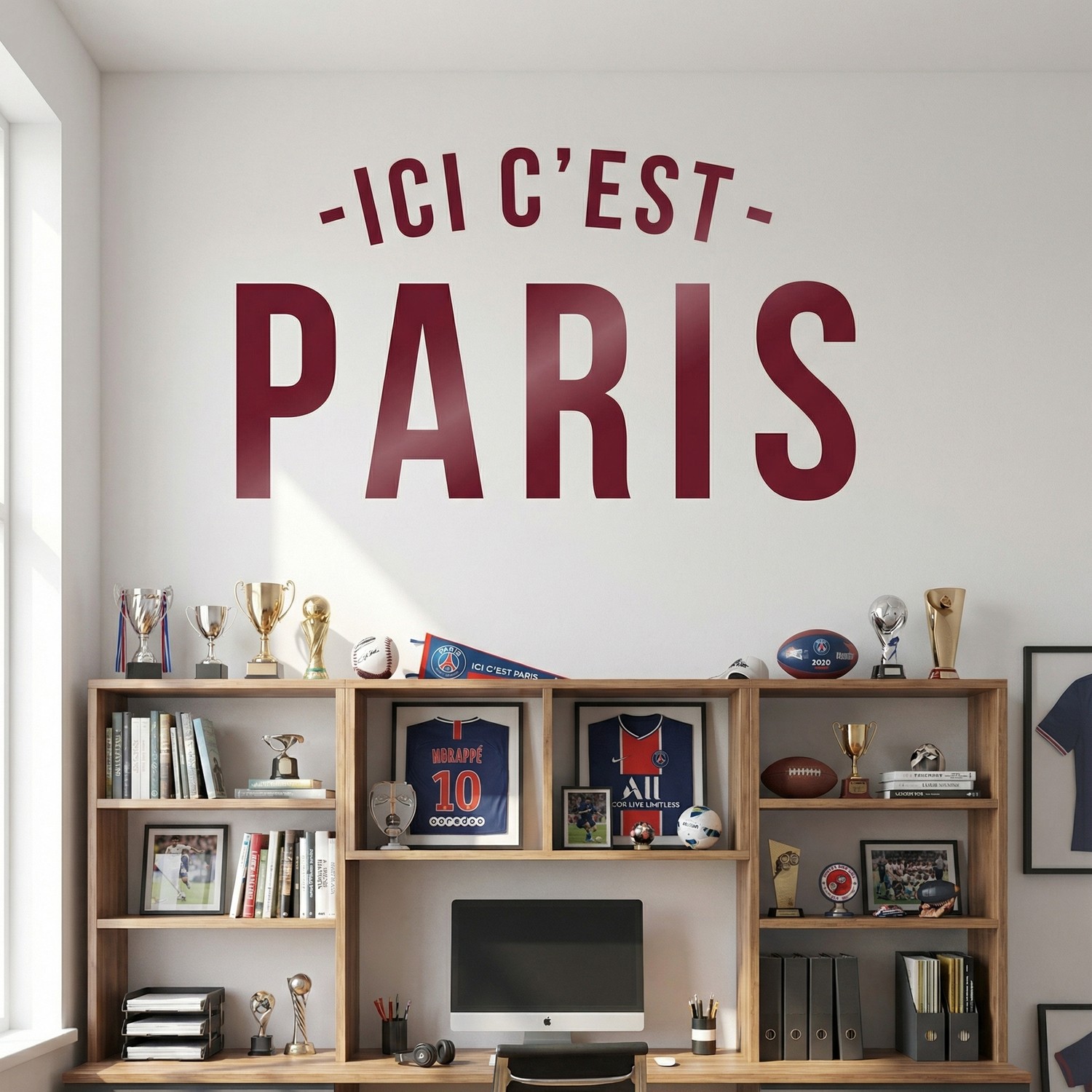 Wall Stickers: PSG Ici c&acute;est Paris