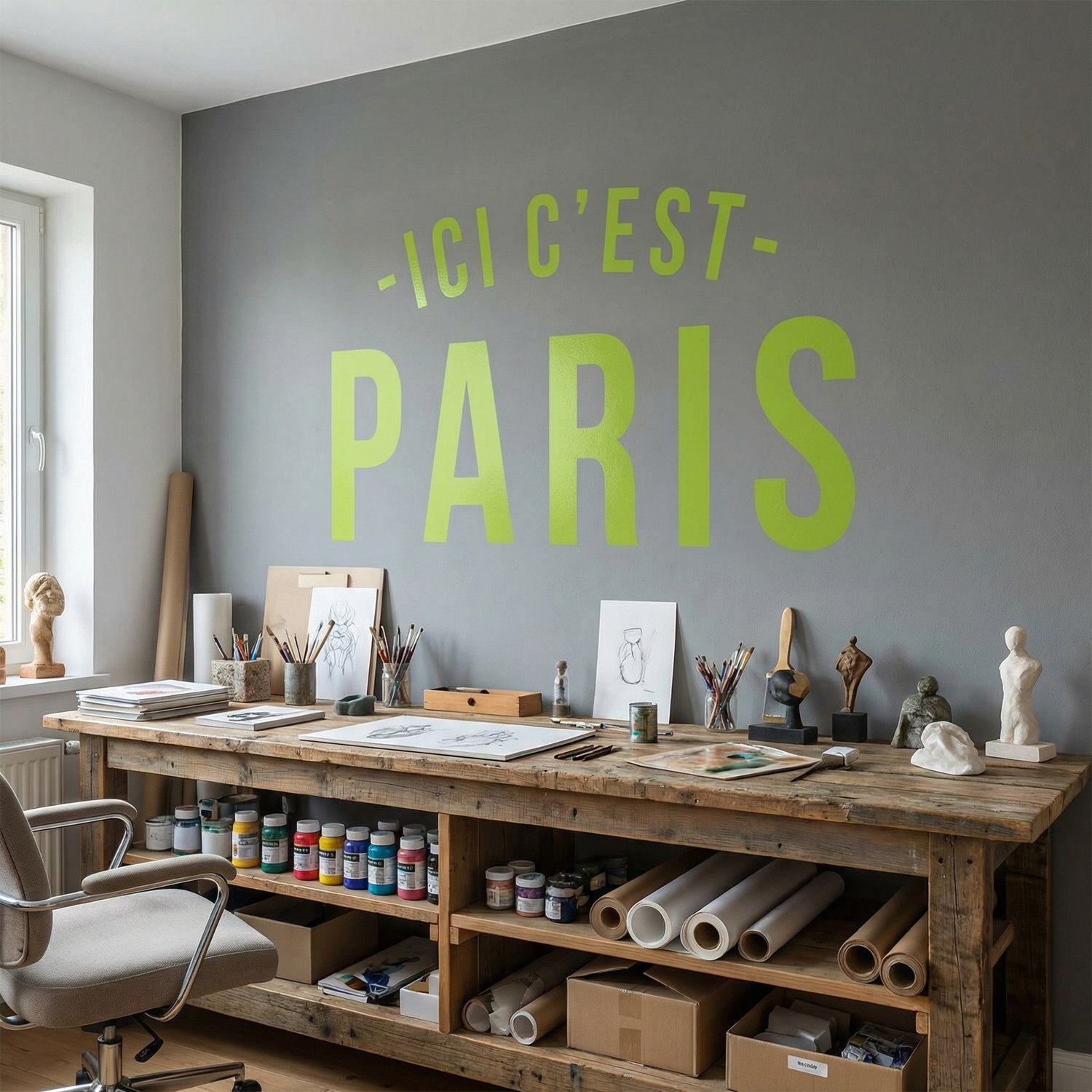 Wall Stickers: PSG Ici c&acute;est Paris