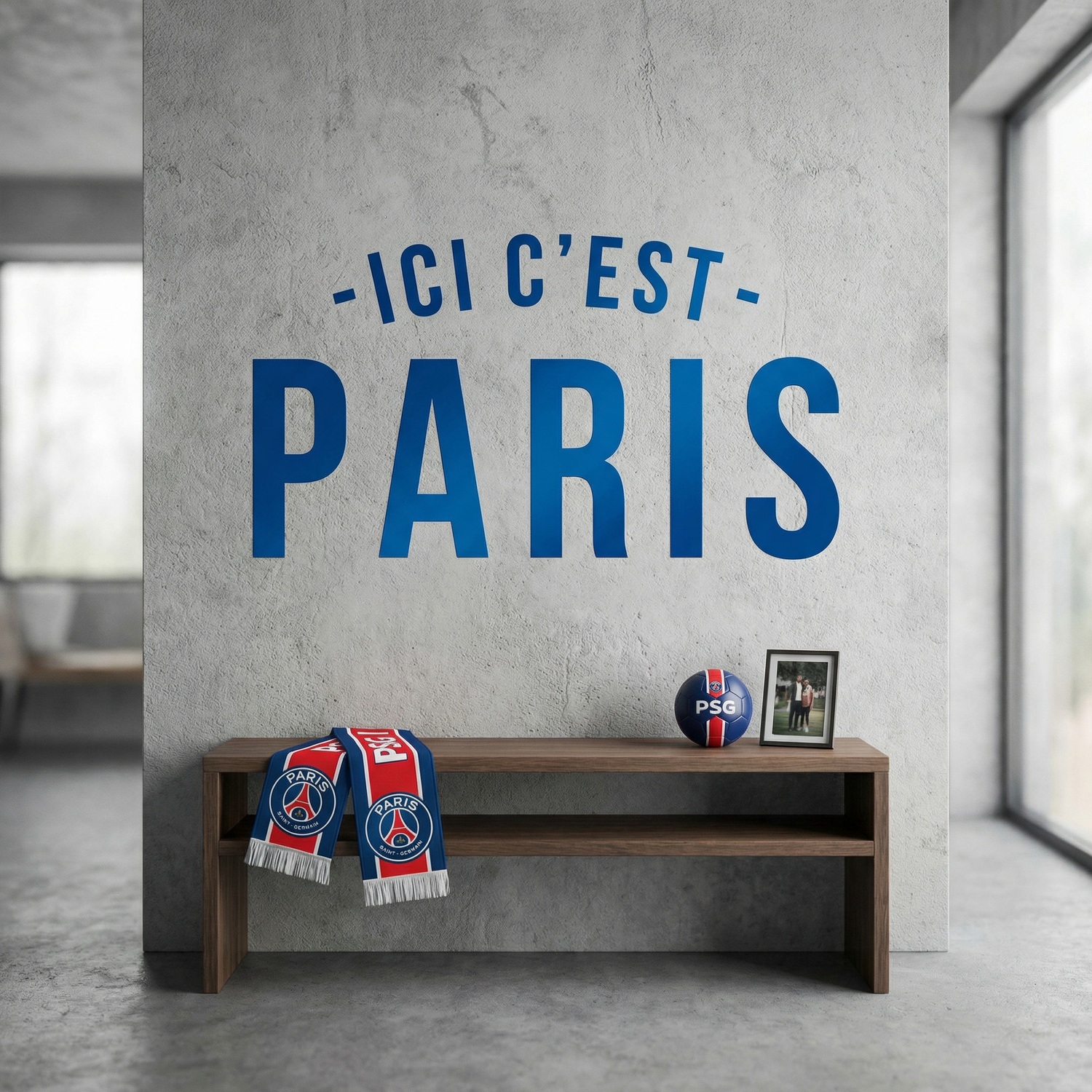 Wall Stickers: PSG Ici c&acute;est Paris
