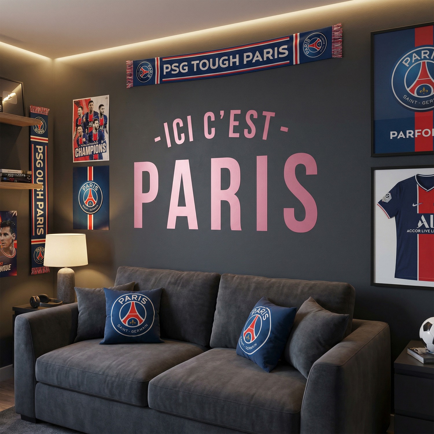 Wall Stickers: PSG Ici c&acute;est Paris