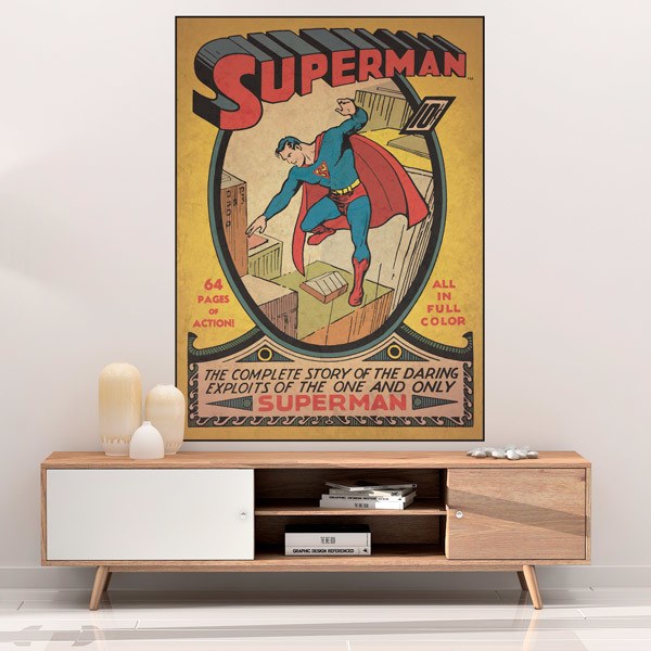 Wall Stickers: Classic Superman Comic