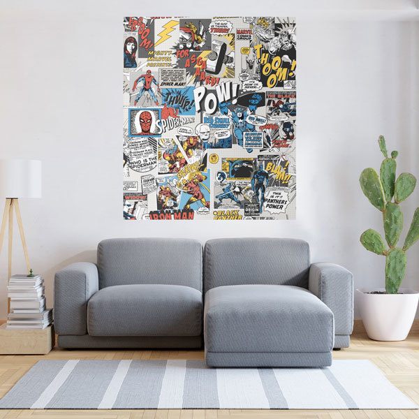 Wall Stickers: Marvel Comic Book