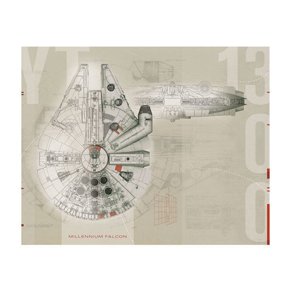 Wall Stickers: Millennium Falcon Plans