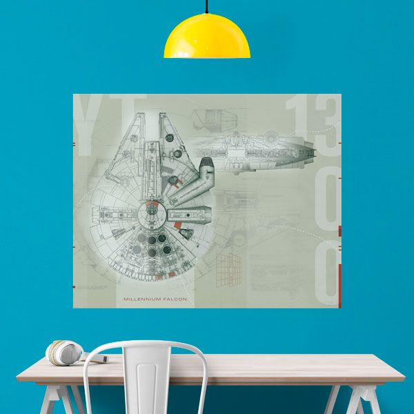 Wall Stickers: Millennium Falcon Plans