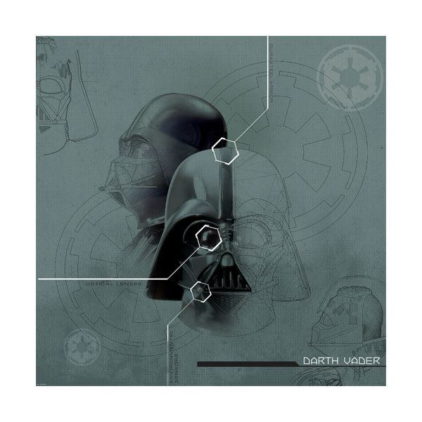 Wall Stickers: Darth Vader Blueprints