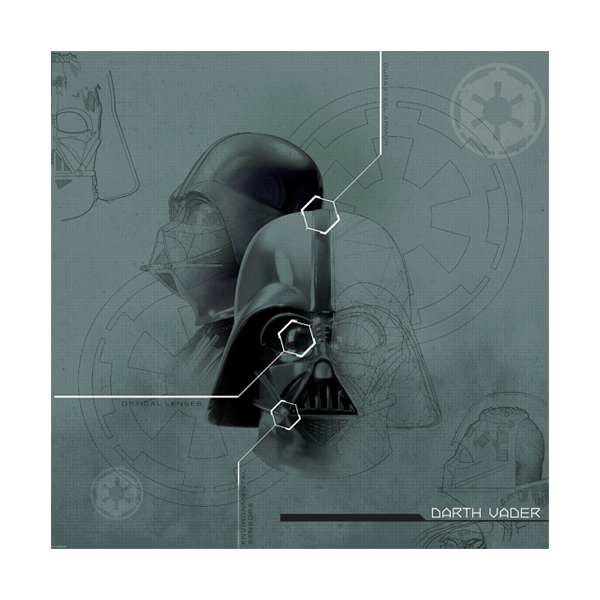 Wall Stickers: Darth Vader Blueprints