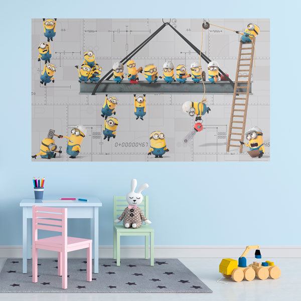 Wall Stickers: Minions Builders 1