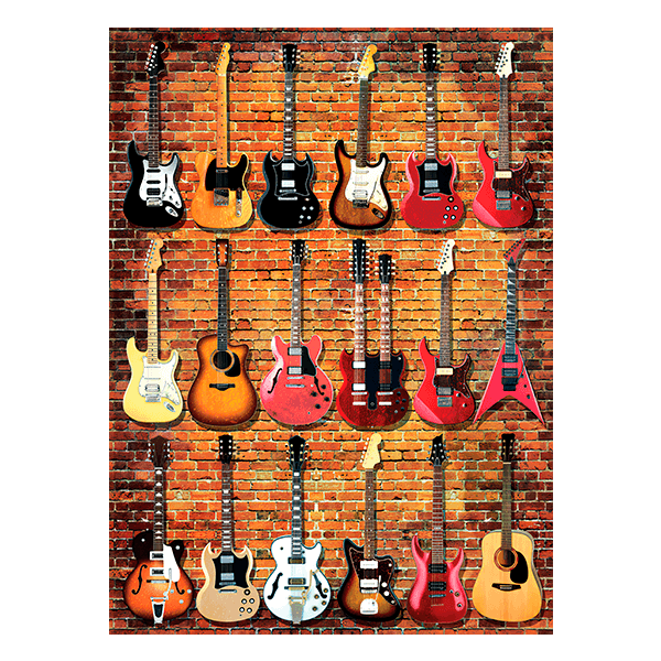 Wall Stickers: Types of guitars