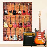 Wall Stickers: Types of guitars 3